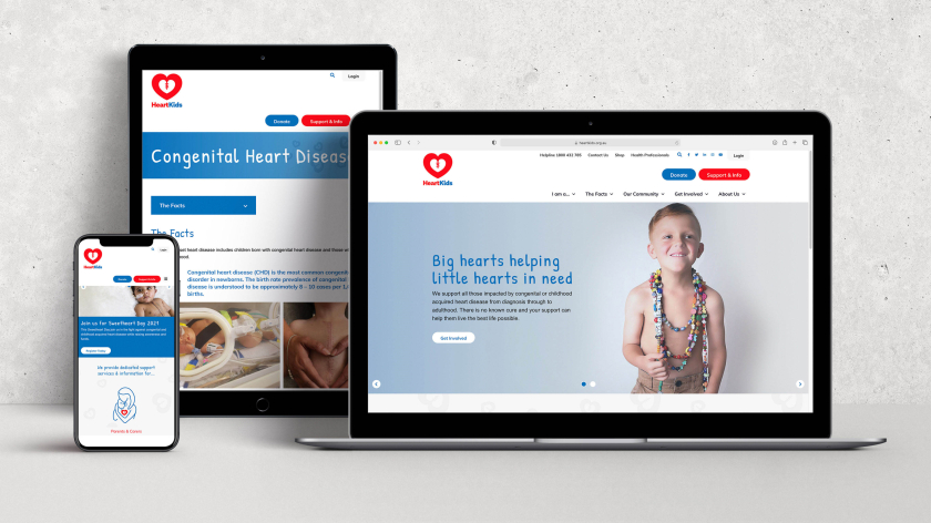 澳大利亞先天性心臟病公益慈善組織HeartKids品牌戰略與logo形象設計,大心幫助小心