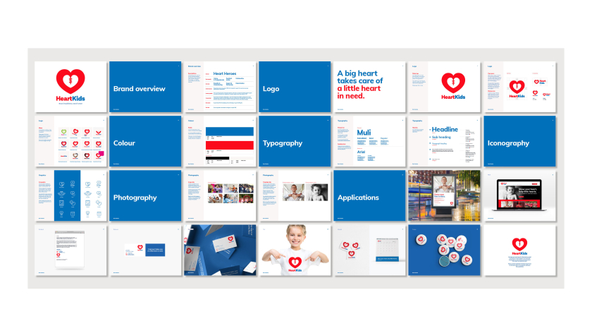 澳大利亞先天性心臟病公益慈善組織HeartKids品牌戰略與logo形象設計,大心幫助小心