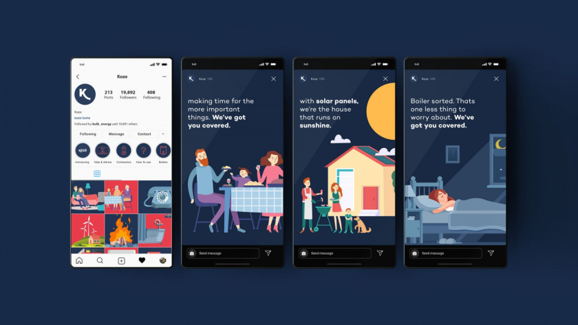 Koze鍋爐品牌設計升級，K在logo設計中的運用，及插畫設計年輕品牌形象