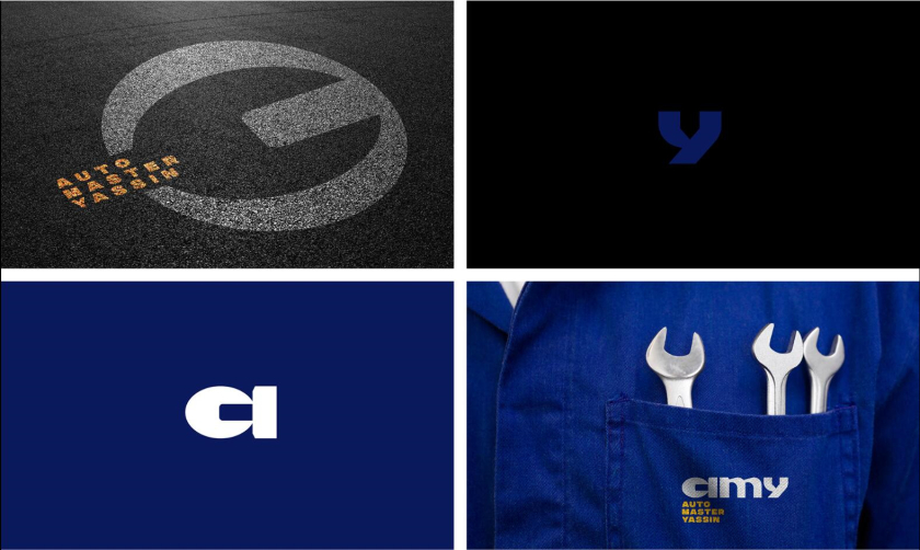 cimy 汽車維修保養服務中心logo設計vi設計