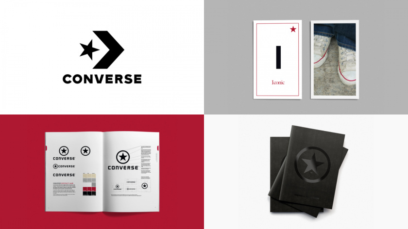 “叛逆者”品牌原型視覺形象設計：匡威運動鞋品牌logo-vi視覺設計