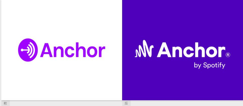 Anchor播客應用程序音波logo設計