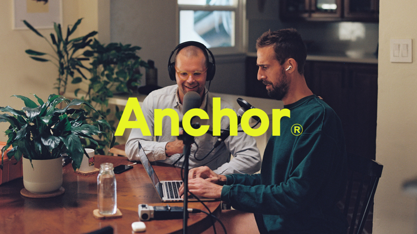 Anchor播客應用程序音波logo設計