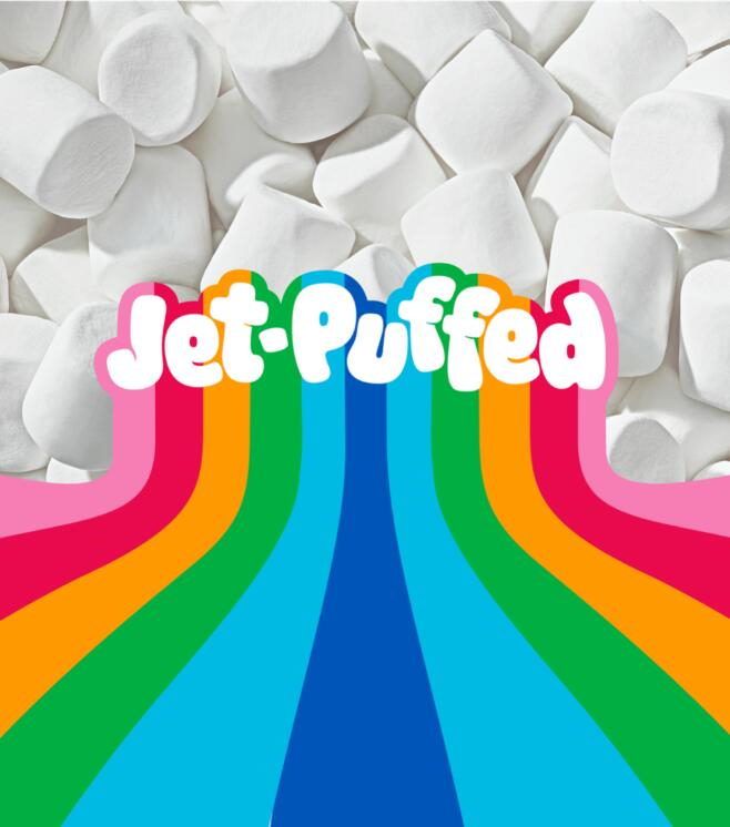 Jet-Puffed棉花糖食品包裝設(shè)計”噴射的彩虹之路“