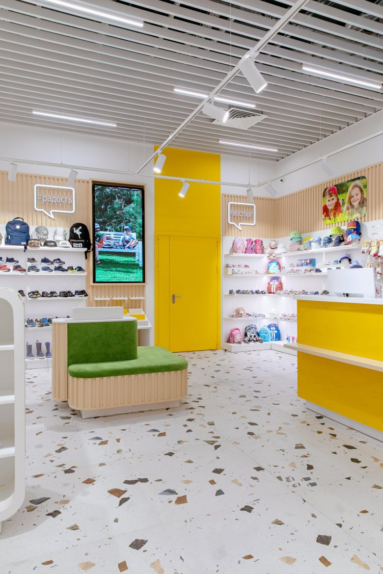 莫斯科“ Kotofey”兒童青少年鞋類品牌旗艦店店鋪室內(nèi)空間設(shè)計