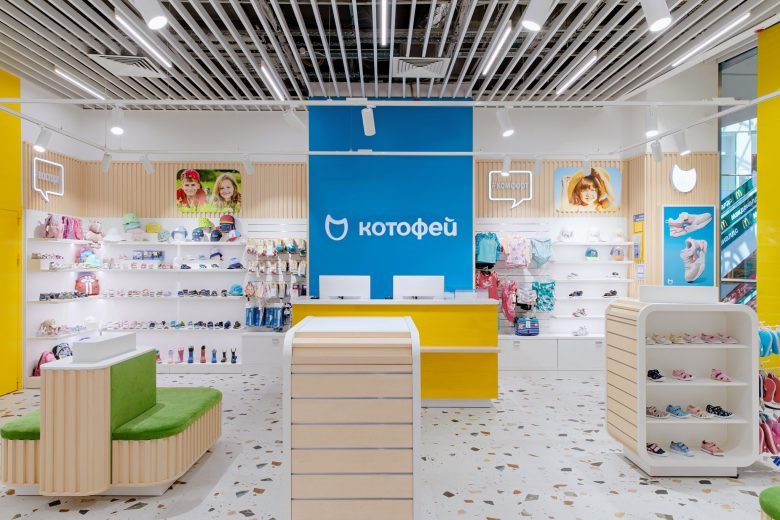 莫斯科“ Kotofey”兒童青少年鞋類品牌旗艦店店鋪室內(nèi)空間設(shè)計