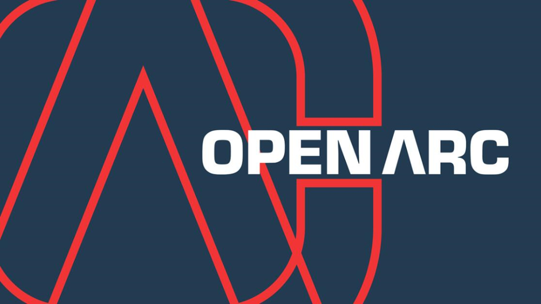 Open Arc 焊接解決方案公司企業視覺形象識別設計，字母O+A電弧打開圖形