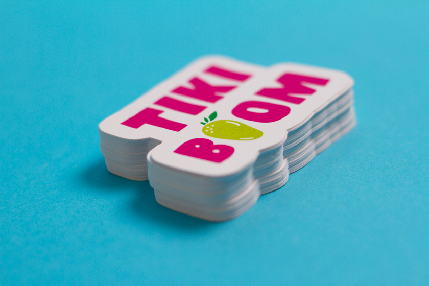 Maui Pops 冰淇淋店品牌logo設計店鋪室內設計，活潑的夏威夷風格