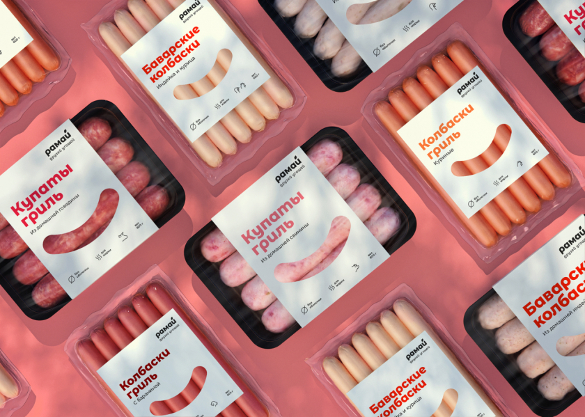 Ramay香腸包裝設(shè)計(jì)“簡潔的微笑圖案”