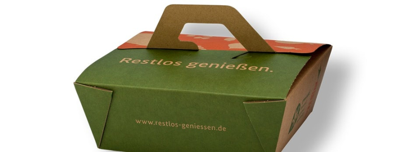 帶有內置手柄的外賣餐飲食品包裝設計