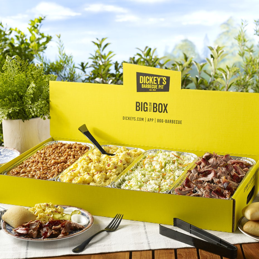 Dickeys Barbeque 大黃盒外賣套餐餐飲食品包裝設計