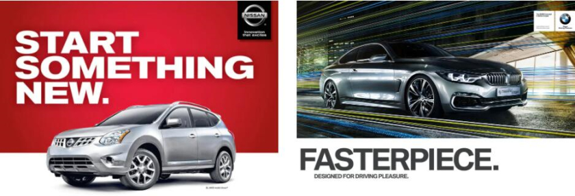 左圖：日產定位 右圖：寶馬定位