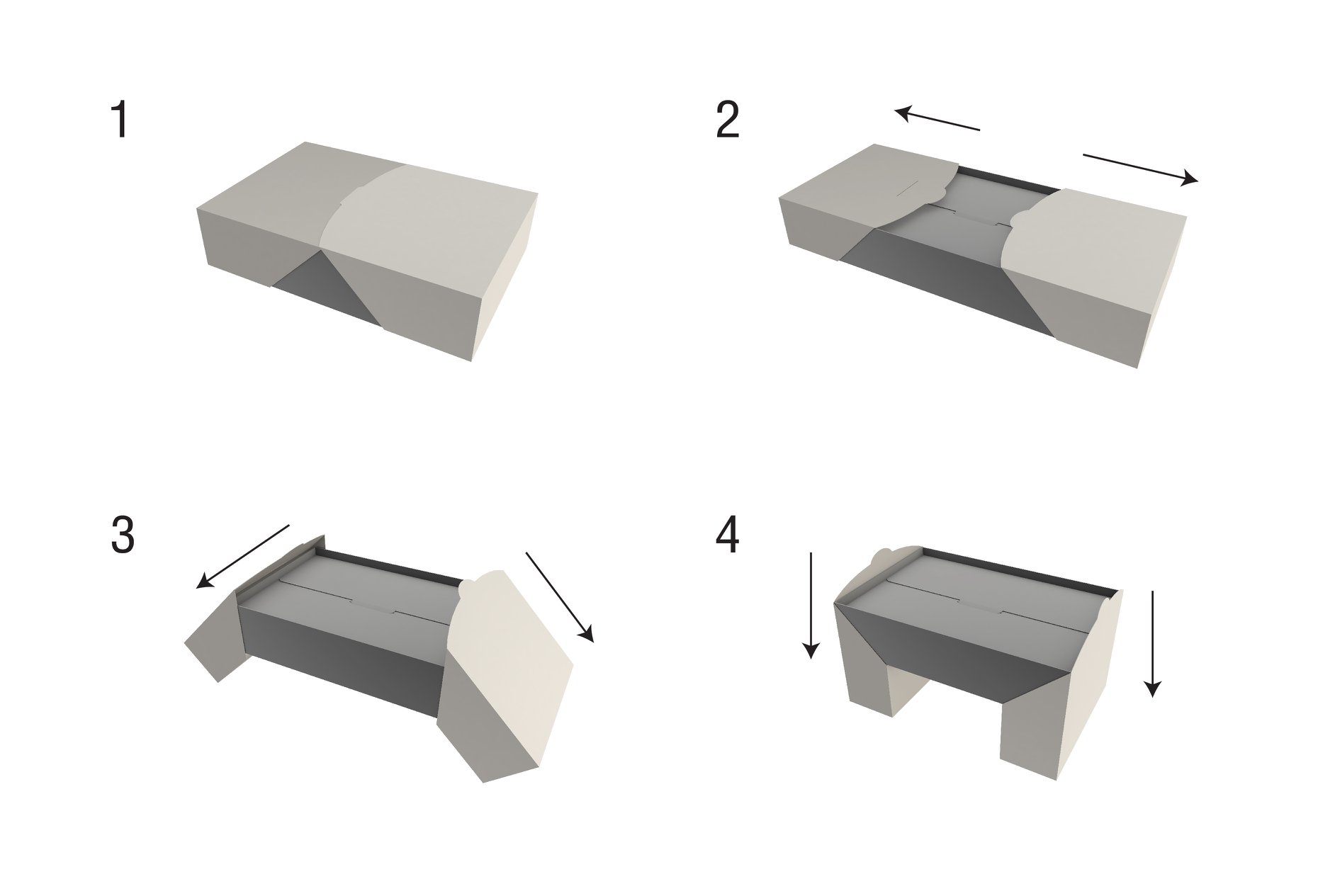 piamama中國糕點包裝設計及刀版創新，新時尚現代風格