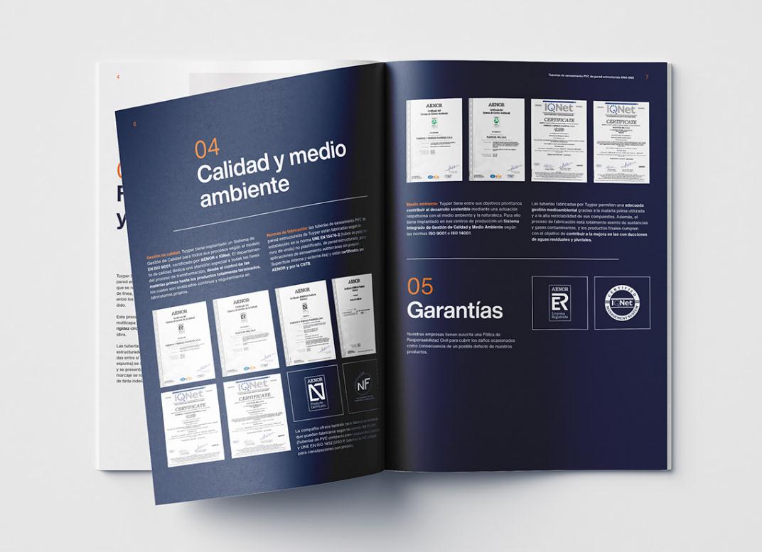 Tuyper塑料管道產品宣傳冊設計“產品突出”