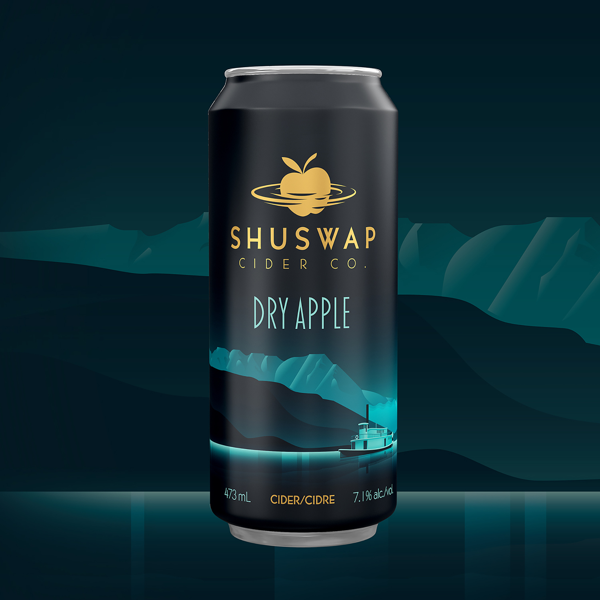 Shuswap 蘋果酒包裝設(shè)計(jì)“復(fù)古夢幻插畫”