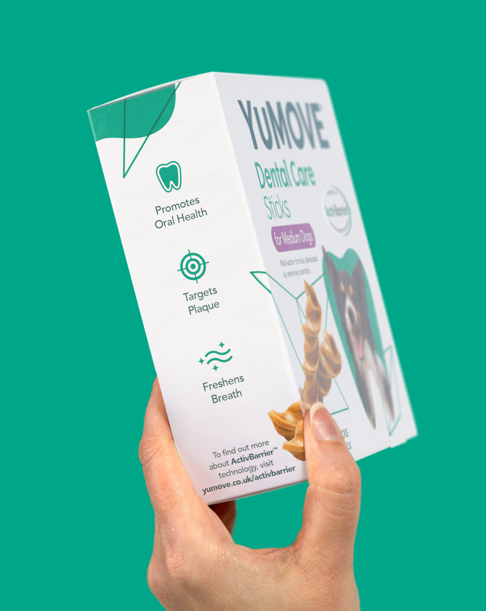 YuMOVE寵物護理品牌戰略策劃與系列產品包裝形象更新設計‘色塊+線條“