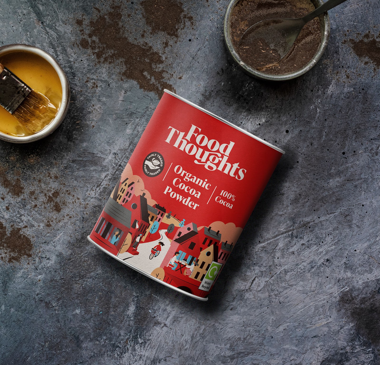 Food Thoughts可可烘焙原料品牌重塑與“社區(qū)”插畫(huà)包裝設(shè)計(jì)