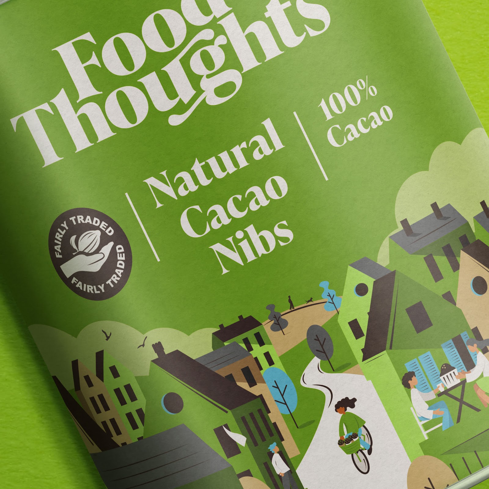 Food Thoughts可可烘焙原料品牌重塑與“社區(qū)”插畫(huà)包裝設(shè)計(jì)