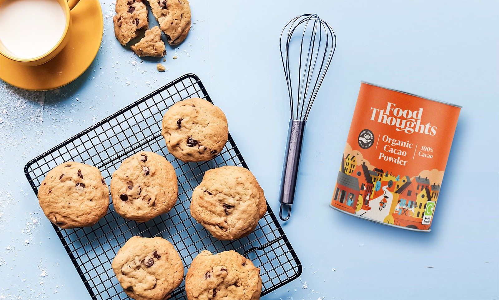 Food Thoughts可可烘焙原料品牌重塑與“社區(qū)”插畫(huà)包裝設(shè)計(jì)