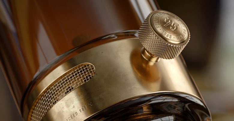 高端風格Flamberg 杜松子酒藥酒包裝設計禮盒設計，包含35種植物