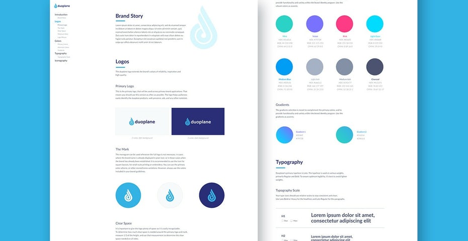 示例品牌重塑指南設計