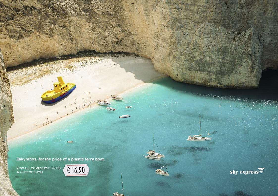 “負擔得起的希臘”旅游平面廣告創(chuàng)意設(shè)計