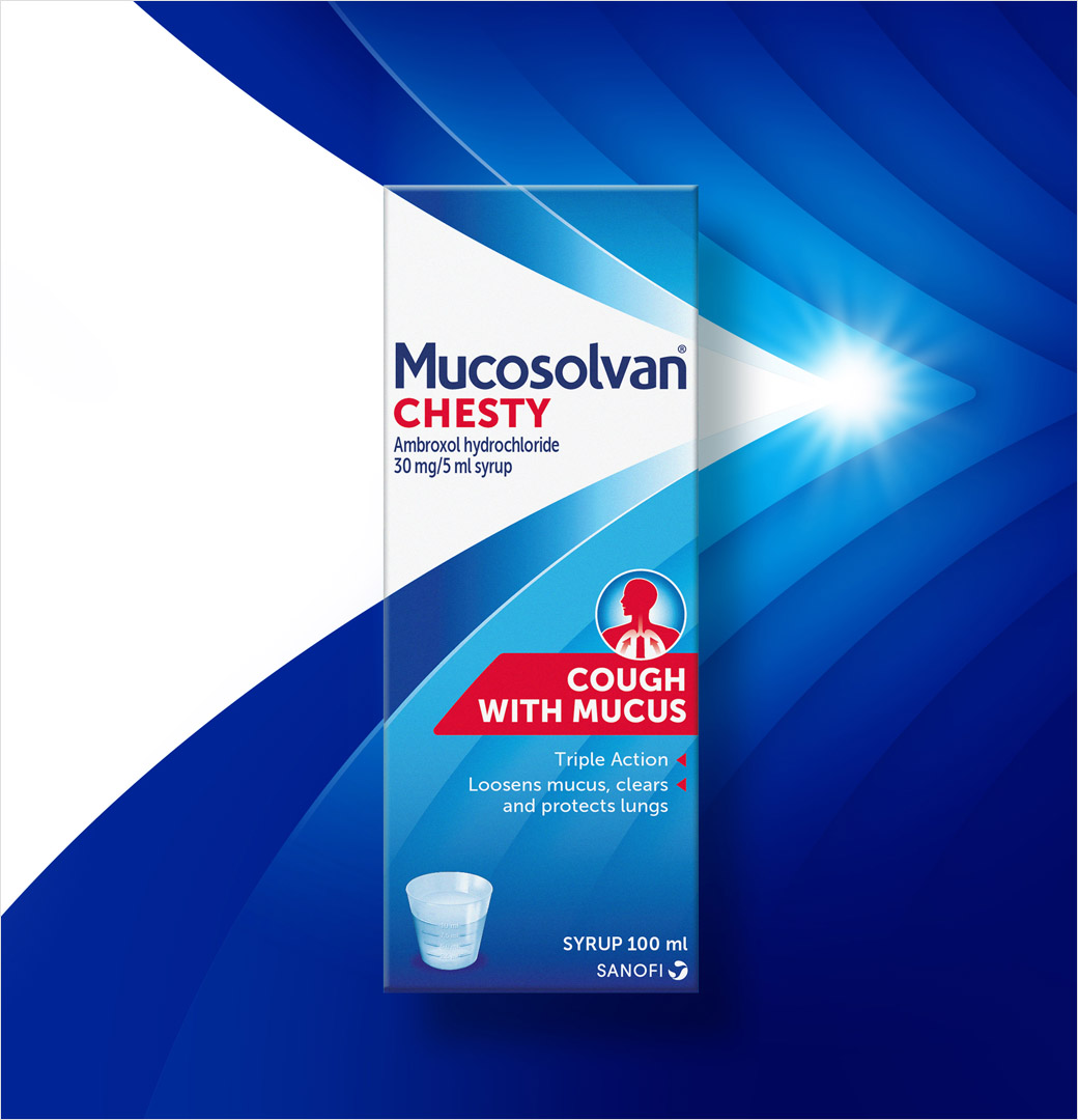 賽諾菲Sanofi止咳藥品牌logo設(shè)計包裝設(shè)計，多層箭頭元素