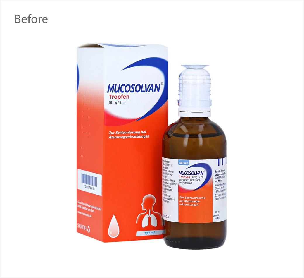 賽諾菲Sanofi止咳藥品牌logo設(shè)計包裝設(shè)計