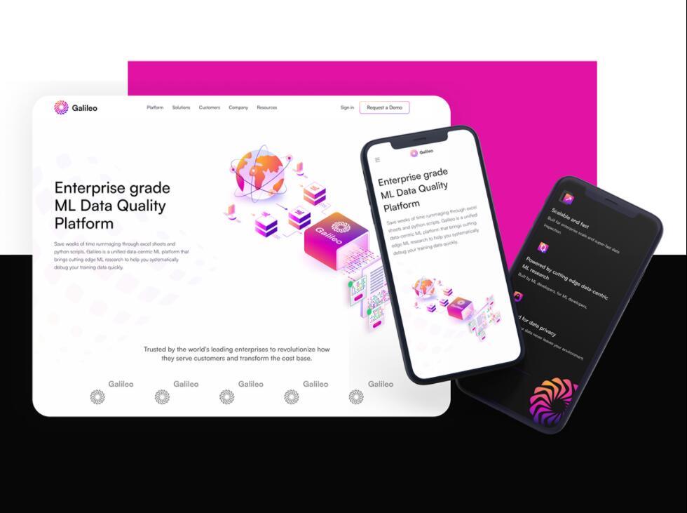 Galileo 人工智能初創公司logo設計vi設計，酷炫科技風格