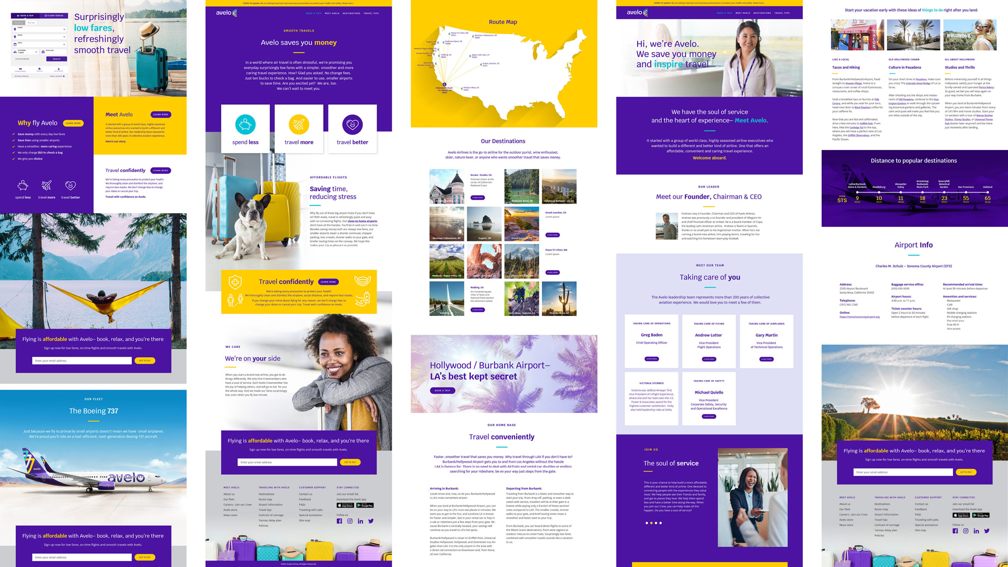 Avelo 航空公司品牌視覺形象設計-logo vi設計