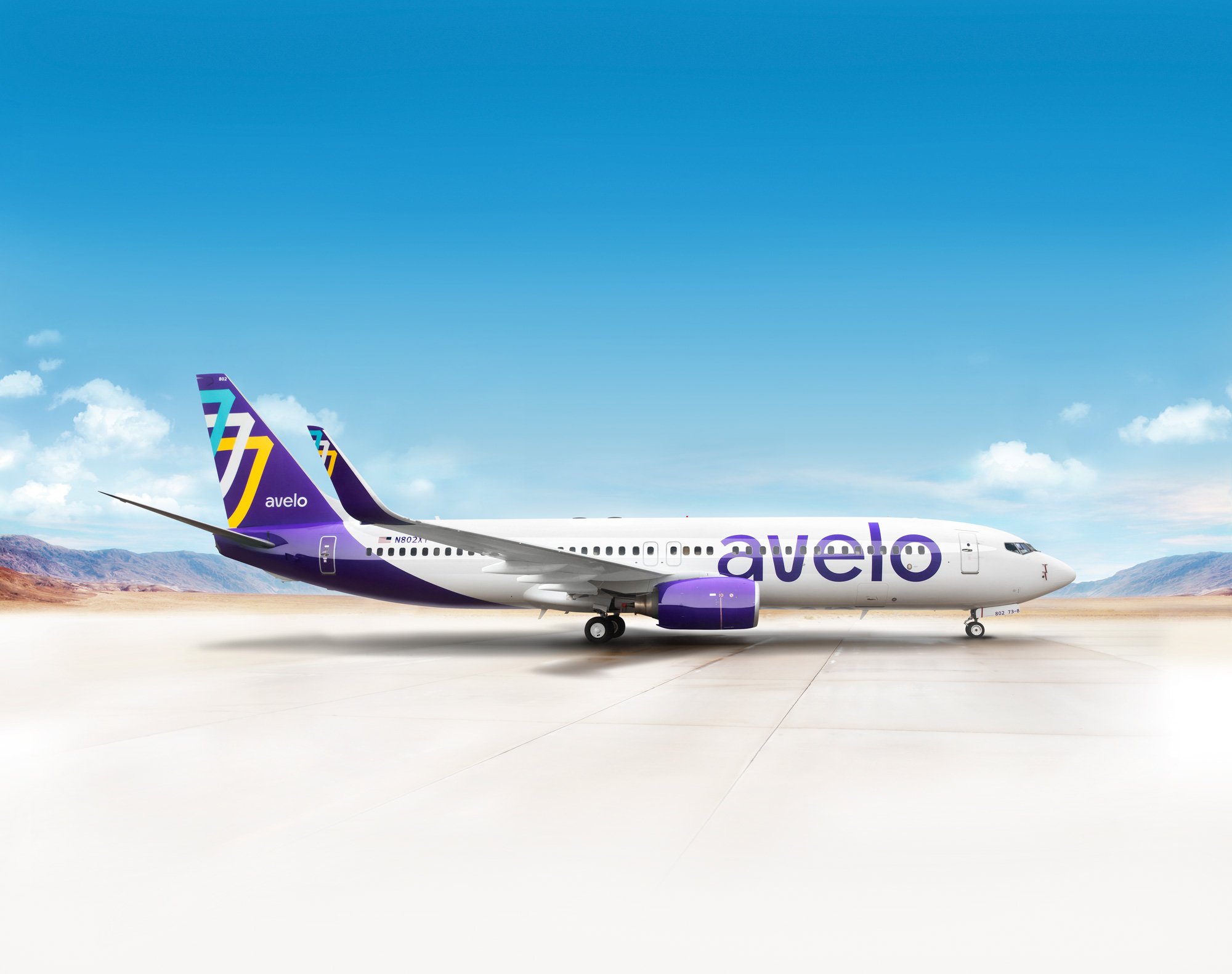 Avelo 航空公司品牌視覺形象設計-logo vi設計