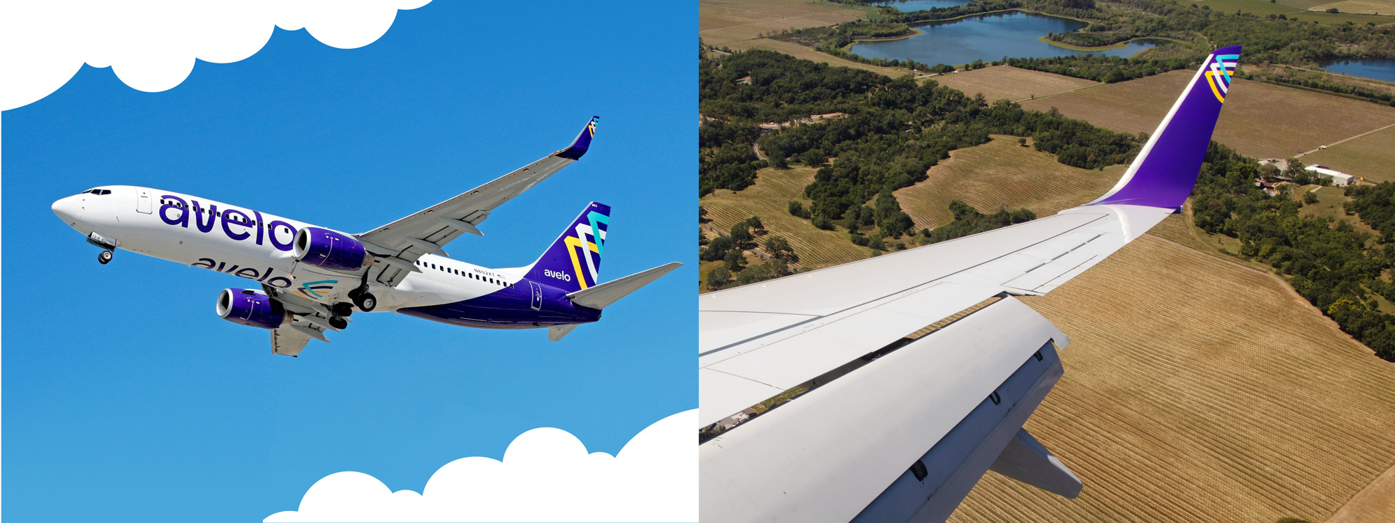 Avelo 航空公司品牌視覺形象設計-logo vi設計