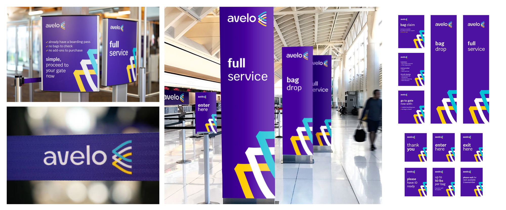 Avelo 航空公司品牌視覺形象設計-logo vi設計