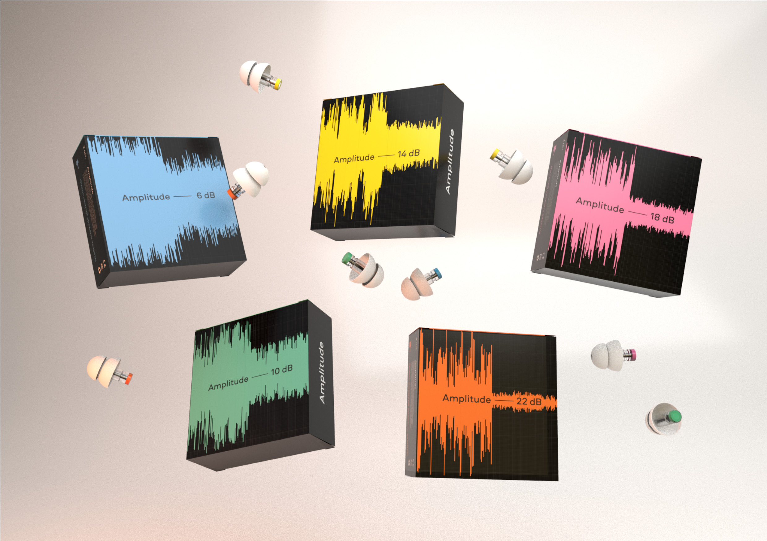AMPLITUDE音樂家耳機包裝設(shè)計“音波”元素