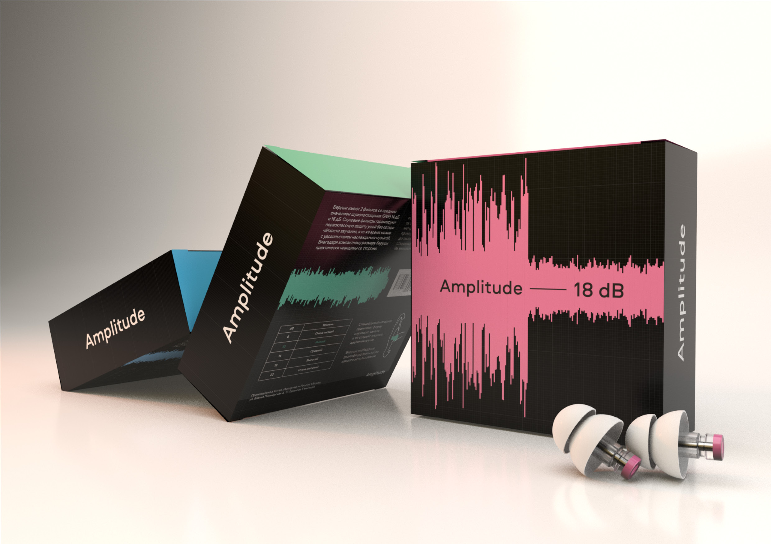 AMPLITUDE音樂家耳機包裝設(shè)計“音波”元素