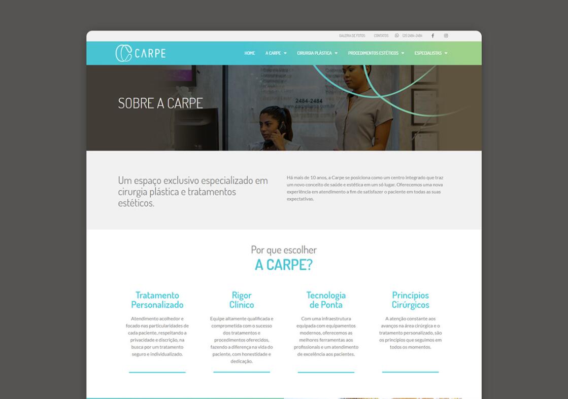 CARPE 美容整形塑形醫(yī)院logo設(shè)計(jì)vi設(shè)計(jì)，線條字母c