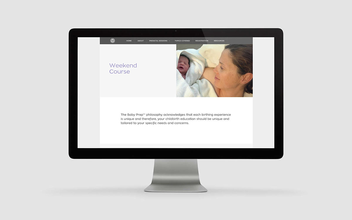 Baby Prep 孕婦產前醫療教育網站設計