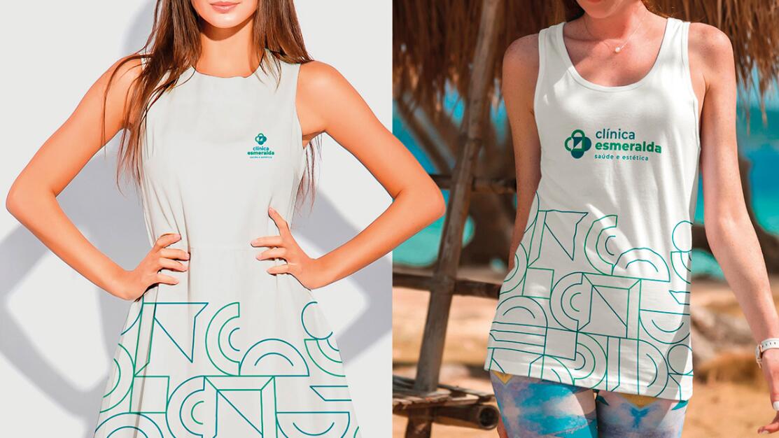 Esmeralda 保健診所醫(yī)院logo設(shè)計(jì)vi設(shè)計(jì)，醫(yī)療十字、膠囊與愛心元素