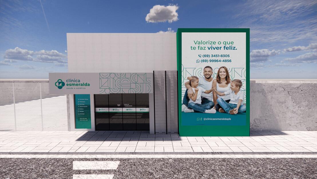 Esmeralda 保健診所醫(yī)院logo設(shè)計(jì)vi設(shè)計(jì)，醫(yī)療十字、膠囊與愛心元素