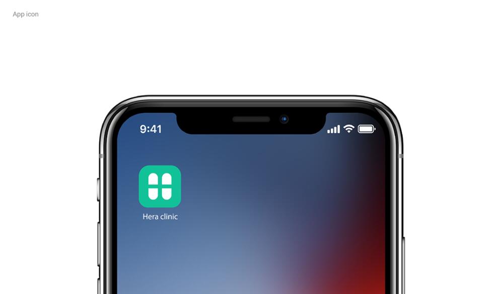 Hera Clinic 赫拉診所醫院logo設計vi設計，H字母+十字