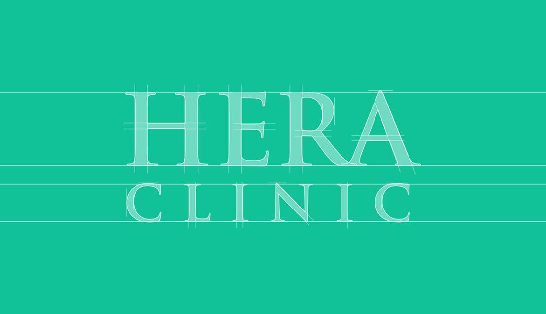 Hera Clinic 赫拉診所醫院logo設計vi設計，H字母+十字