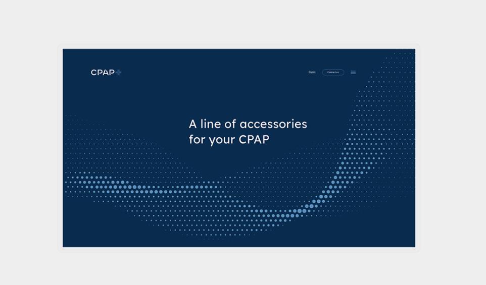 CPAP+睡眠呼吸暫停通氣治療醫(yī)療設(shè)備品牌logo設(shè)計視覺形象vi設(shè)計“圓點氣流”圖案