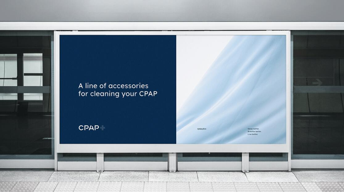 CPAP+睡眠呼吸暫停通氣治療醫(yī)療設(shè)備品牌logo設(shè)計視覺形象vi設(shè)計“圓點氣流”圖案