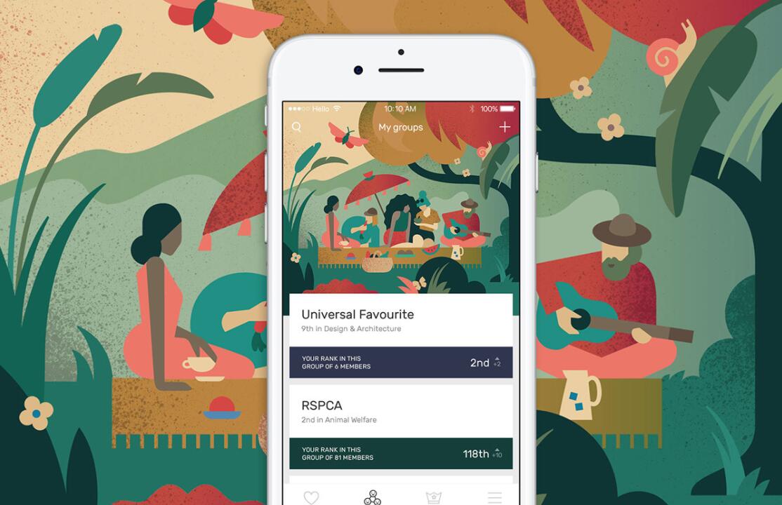 The Darwin Challenge不吃肉app應(yīng)用程序界面設(shè)計(jì)與風(fēng)景矢量插畫設(shè)計(jì)風(fēng)格