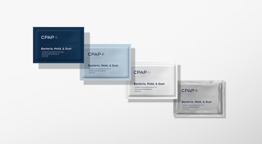 CPAP+睡眠呼吸暫停通氣治療醫(yī)療設(shè)備品牌logo設(shè)計視覺形象vi設(shè)計“圓點氣流”圖案