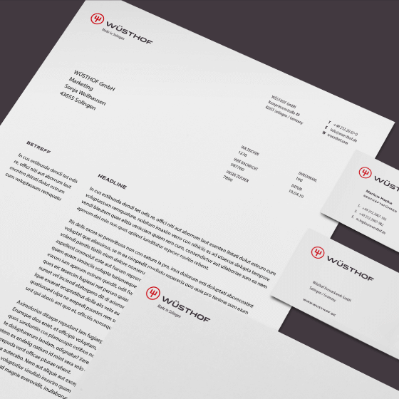 Wüsthof廚房刀具logo設計“字母w三叉戟”