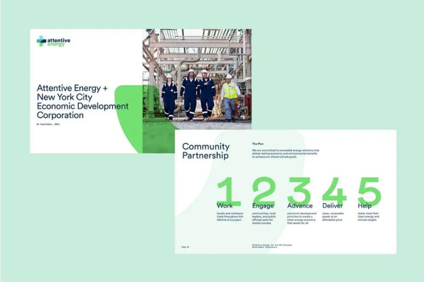 Attentive 風(fēng)力能源公司箭頭新logo設(shè)計視覺形象vi設(shè)計