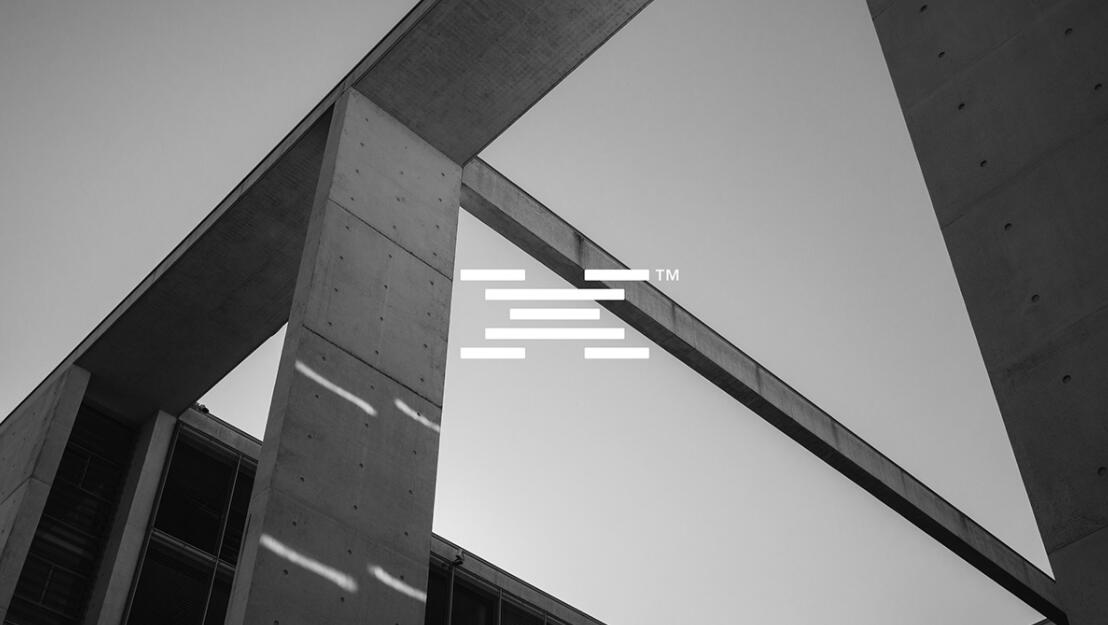 Xyle建筑設計公司logo設計品牌形象vis設計，x磚塊logo與超酷黑白漸變vi風