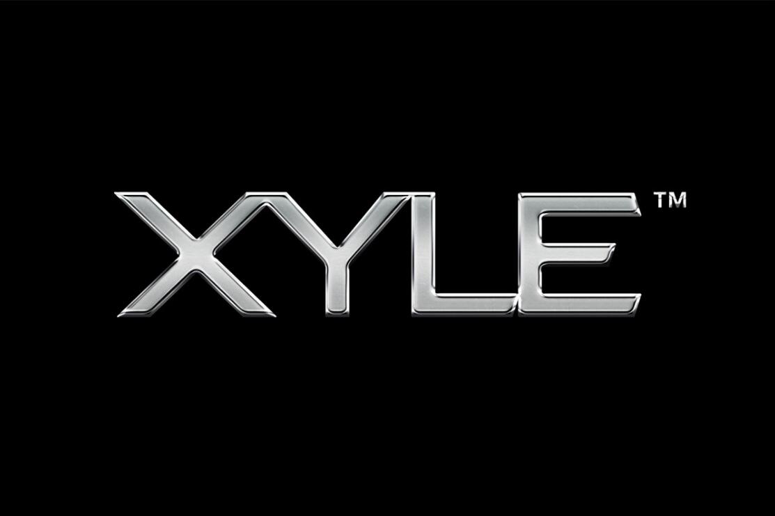 Xyle建筑設計公司logo設計品牌形象vis設計，x磚塊logo與超酷黑白漸變vi風