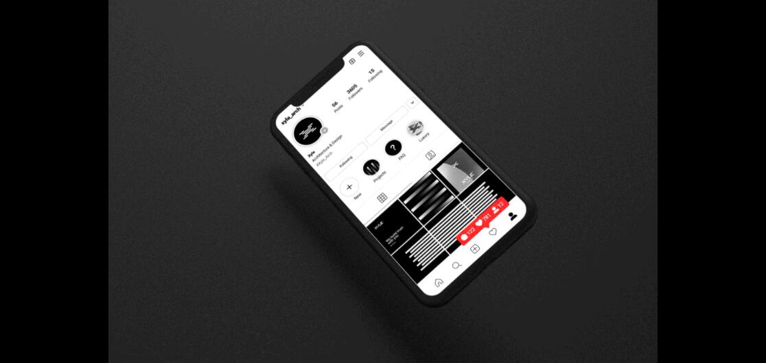 Xyle建筑設計公司logo設計品牌形象vis設計，x磚塊logo與超酷黑白漸變vi風